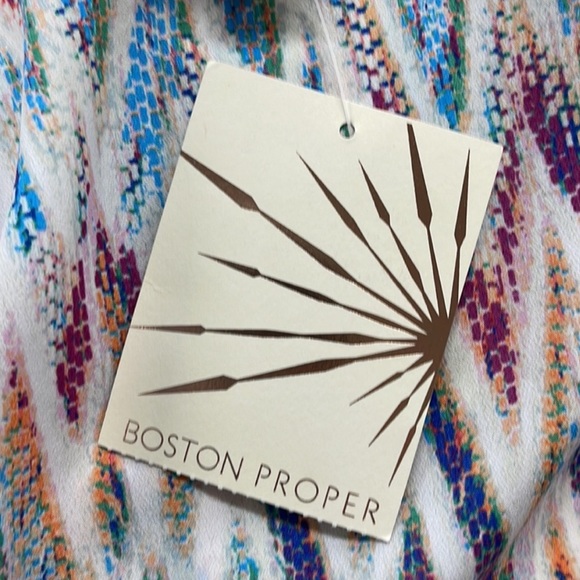 Presley Skye NWT Rainbow Multicolored Chevron Jumpsuit nwt - Picture 6 of 8